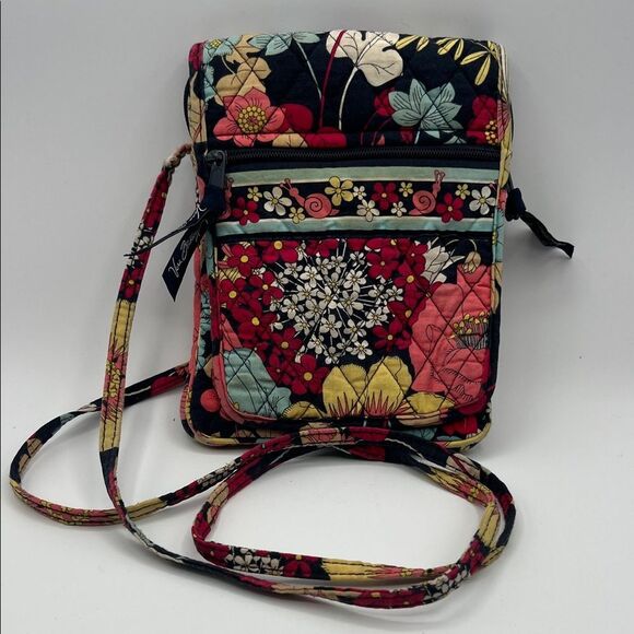 Vera Bradley Happy Snails Well-Loved Mini Hipster Bag - Picture 1 of 10